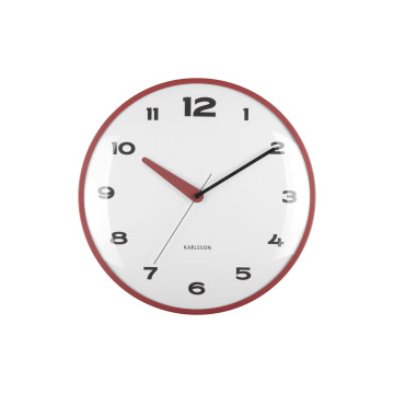 Nástenné hodiny Brisk Dome Karlsson KA6028RD, 40cm
